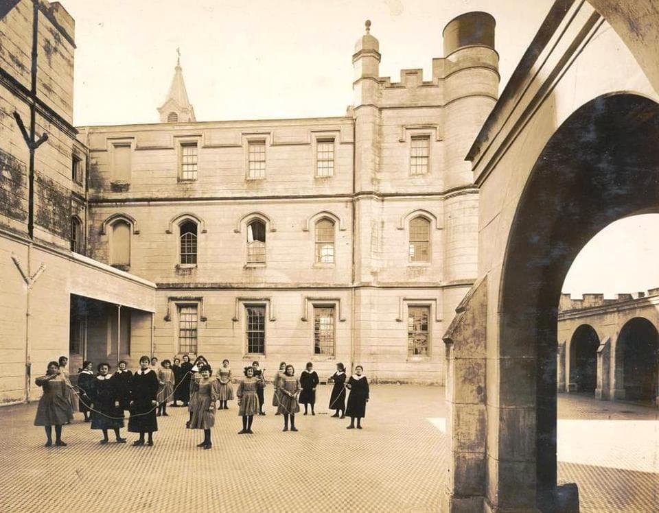 A nineteenth-century photograph of the Irish Catholic Association's orphanage