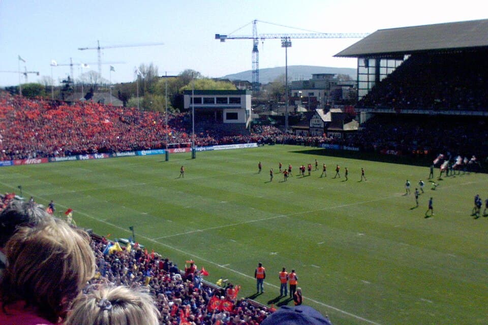 A rugby match at Lansdowne Road in 2006