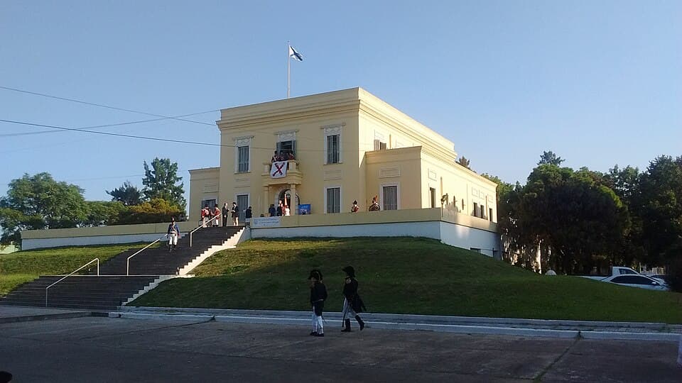 The Casa Amarilla, a yellow house on Avenida Almirante Brown in La Boca