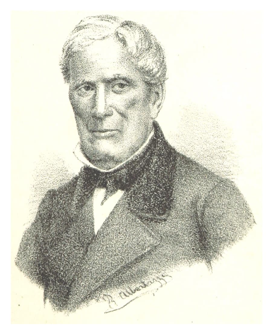Retrato grabado del almirante William Brown