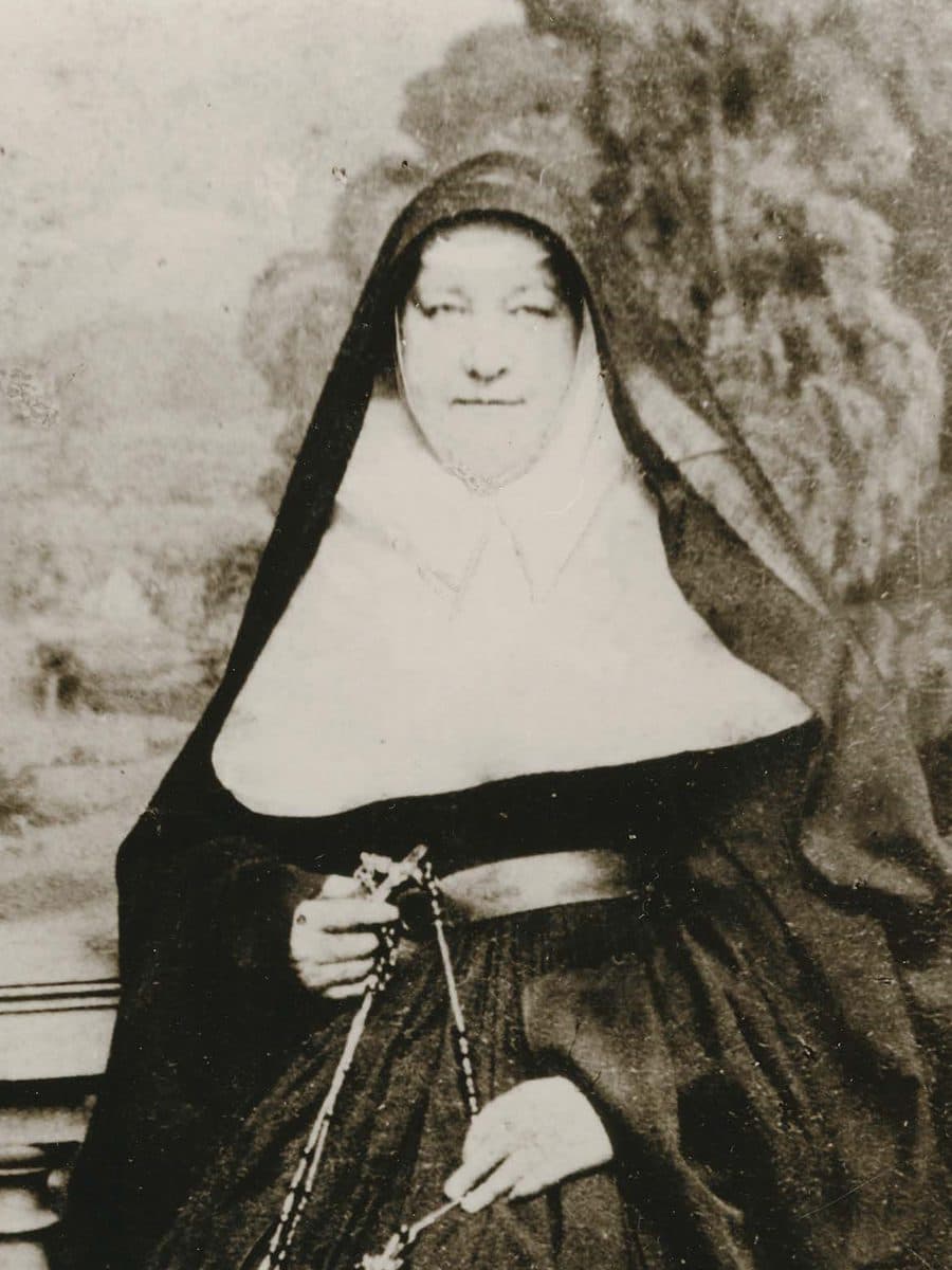 A photograph of Mother Evangelista Fitzpatrick, about 1880